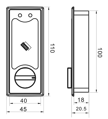 RFID electronic cabinet lock