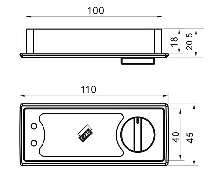 Electronic server cabinet lock