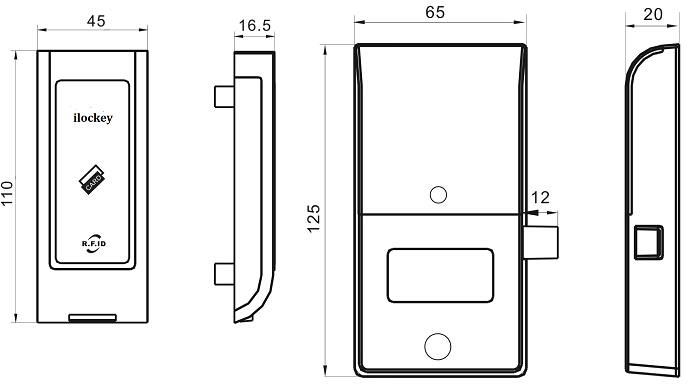 Keyless door locks non-electronic