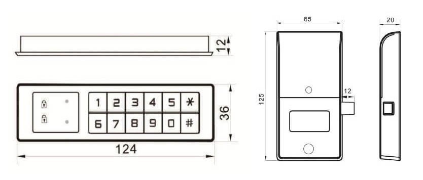 Keyless locker locks digilock