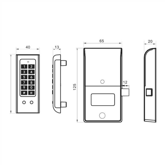 Keypad lock storage cabinet - Image 3