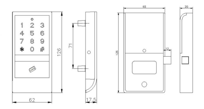 Digital keypad combination lock