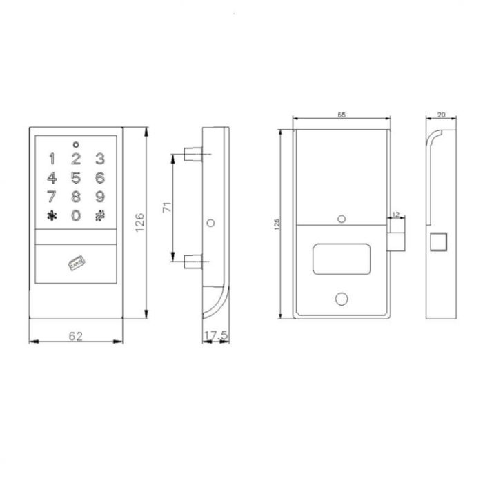 Digital keypad combination lock - Image 7