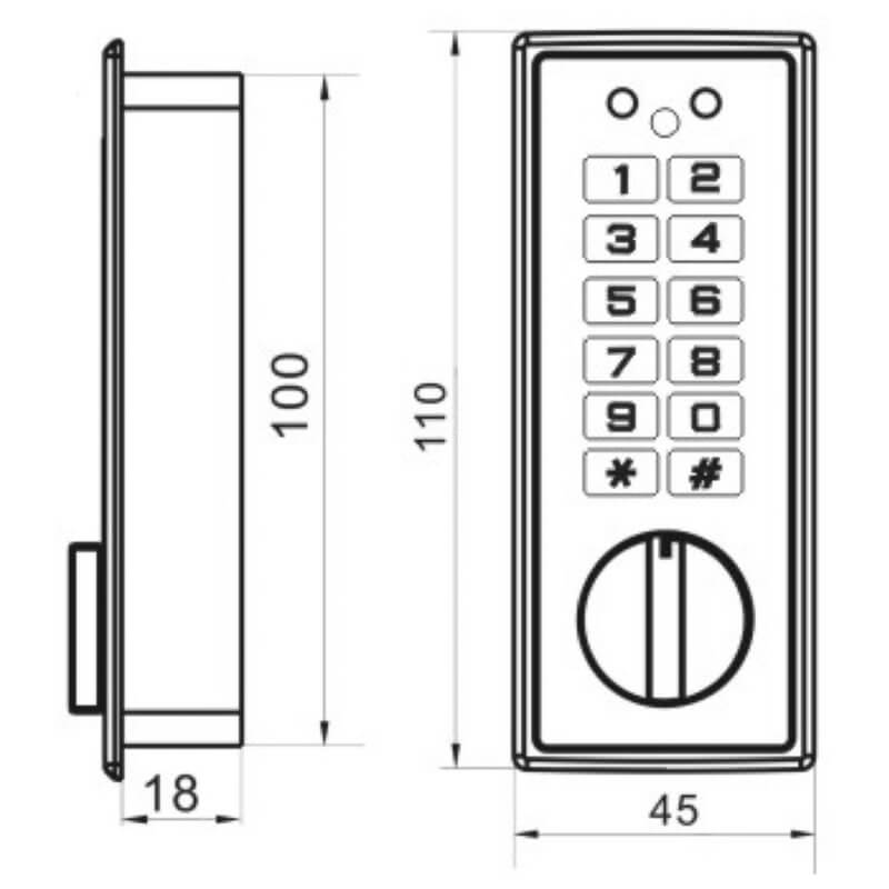 Digital keypad locker lock