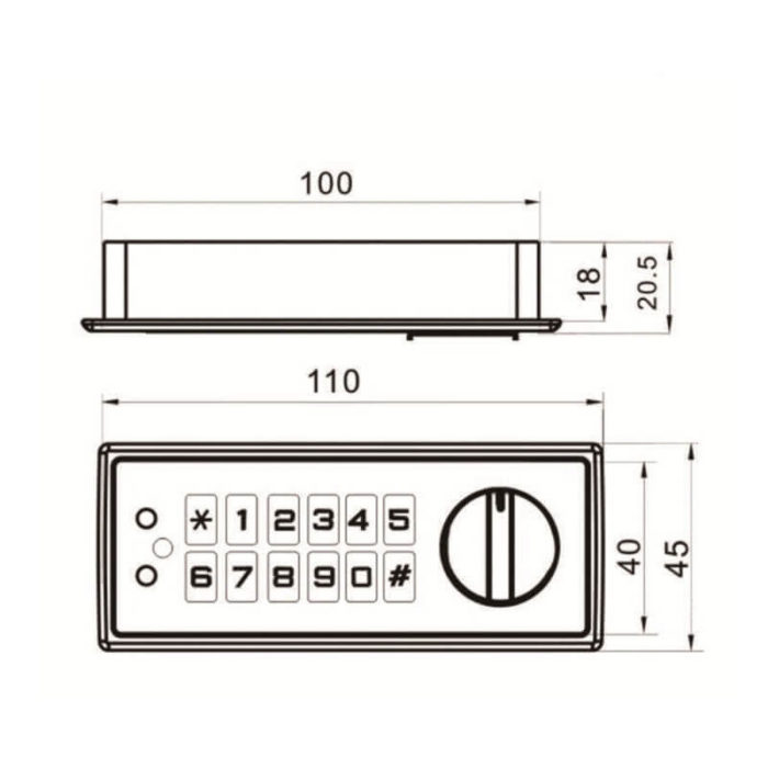 Keypad lock file cabinet - Image 2