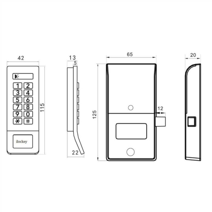 Electronic cabinet lock kit - Image 2
