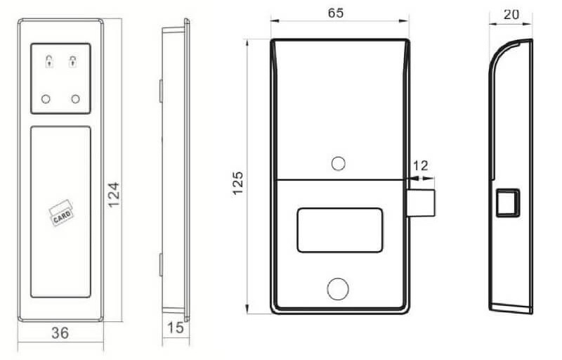 Rfid cabinet lock kit