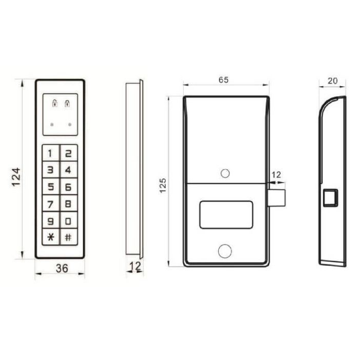 Hafele electronic cabinet lock - Image 7