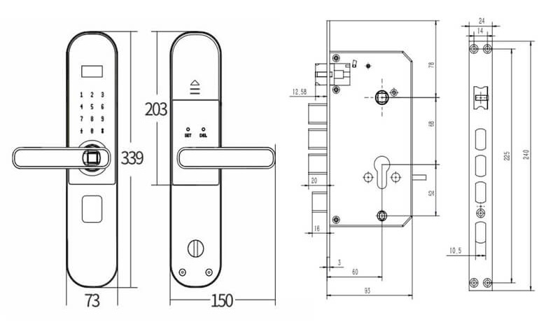 thumbprint door lock