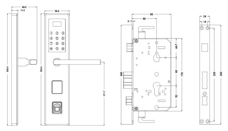 Fingerprint Enabled Door Lock