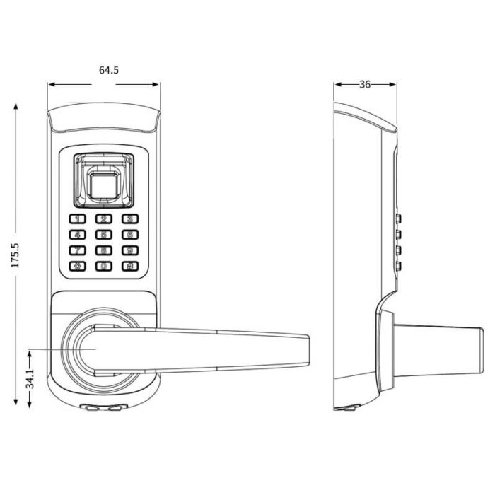 fingerprint door lock home depot