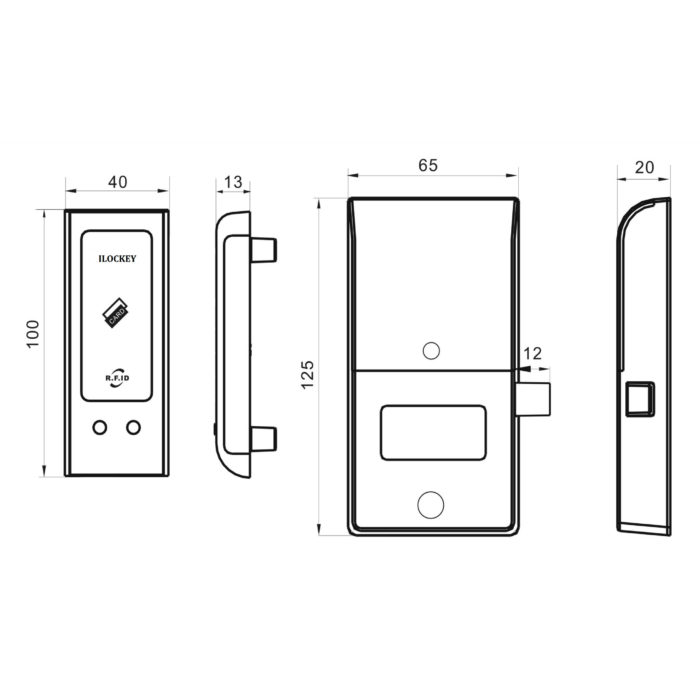 hidden rfid cabinet lock