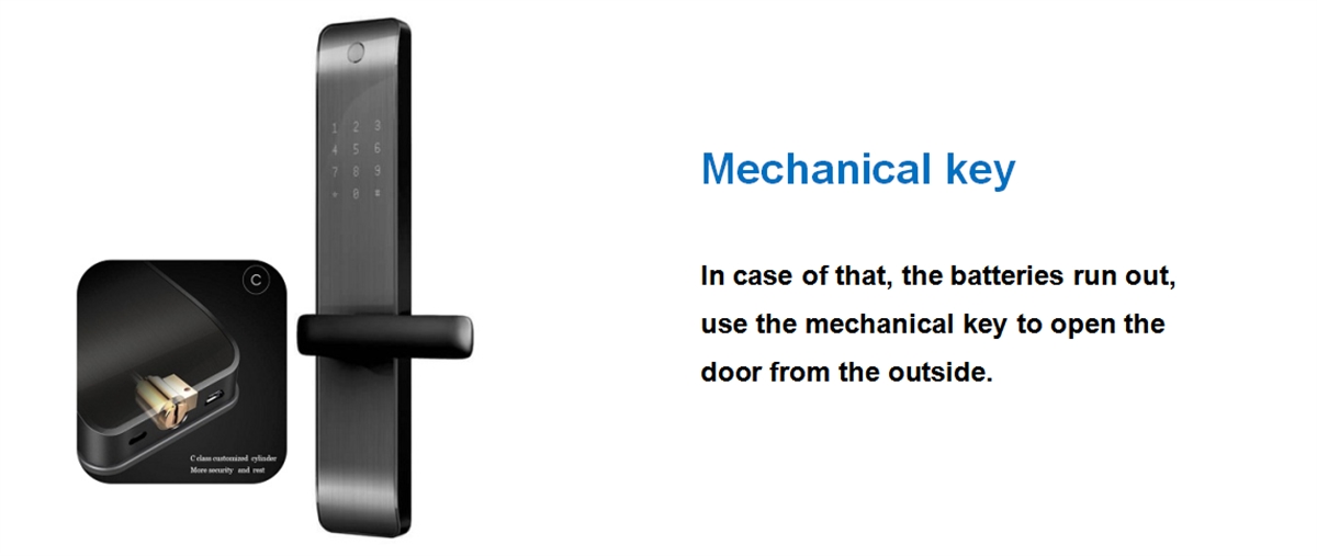 Fingerprint keyless entry door lock