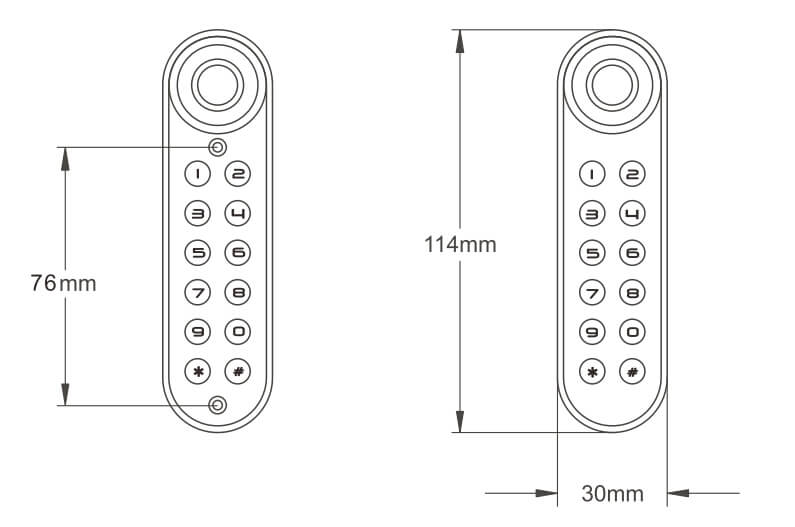 fingerprint cabinet lock