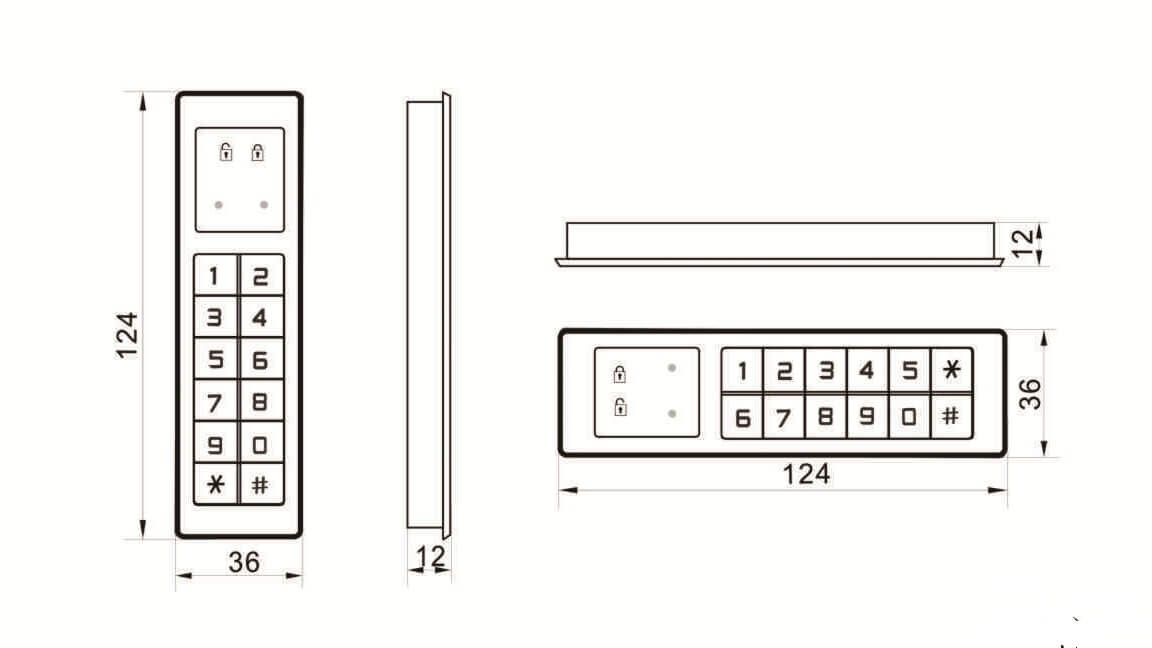 Fingerprint lock filing cabinet