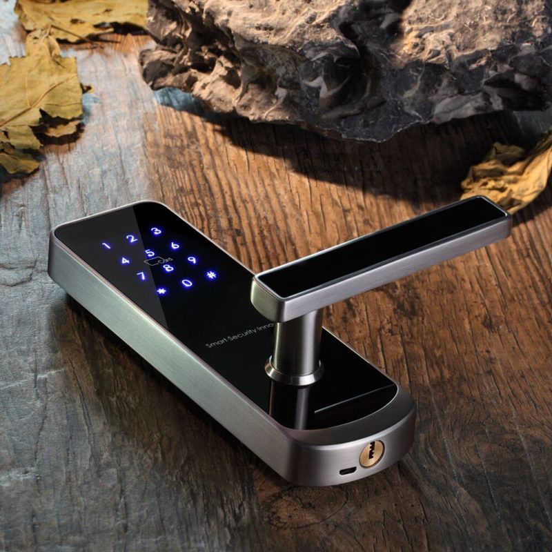 Smartphone door lock keyless door lock for bedroom