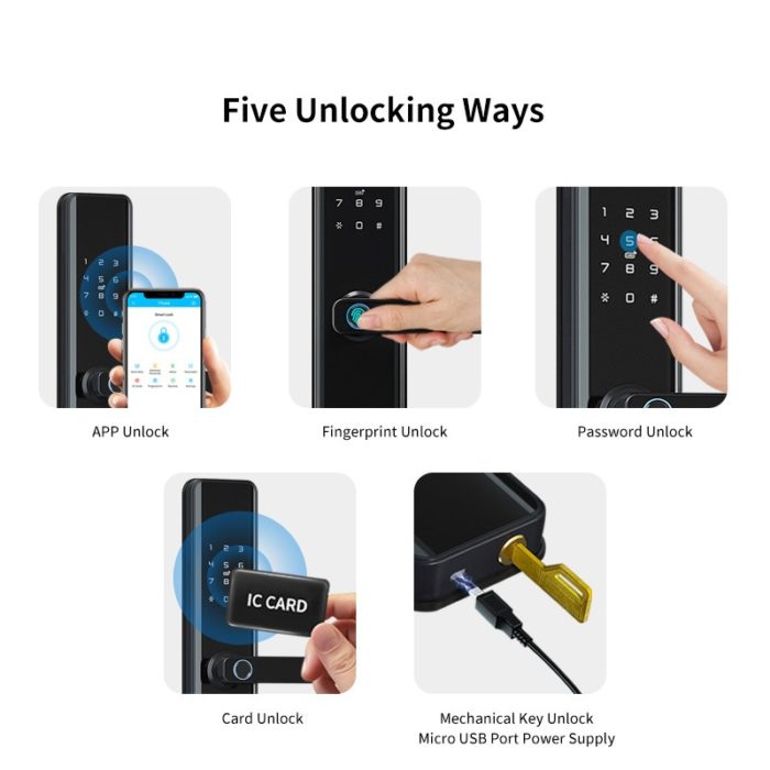 TTlock App Front Door Lock With Google Home Alex - Image 3