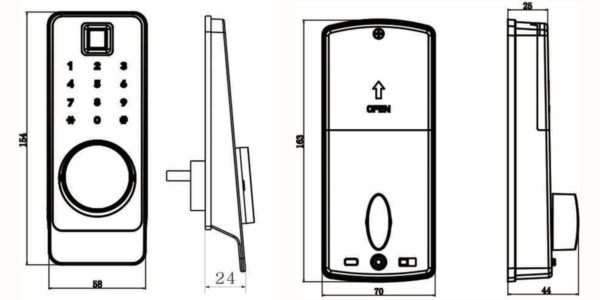 Fingerprint bluetooth door lock