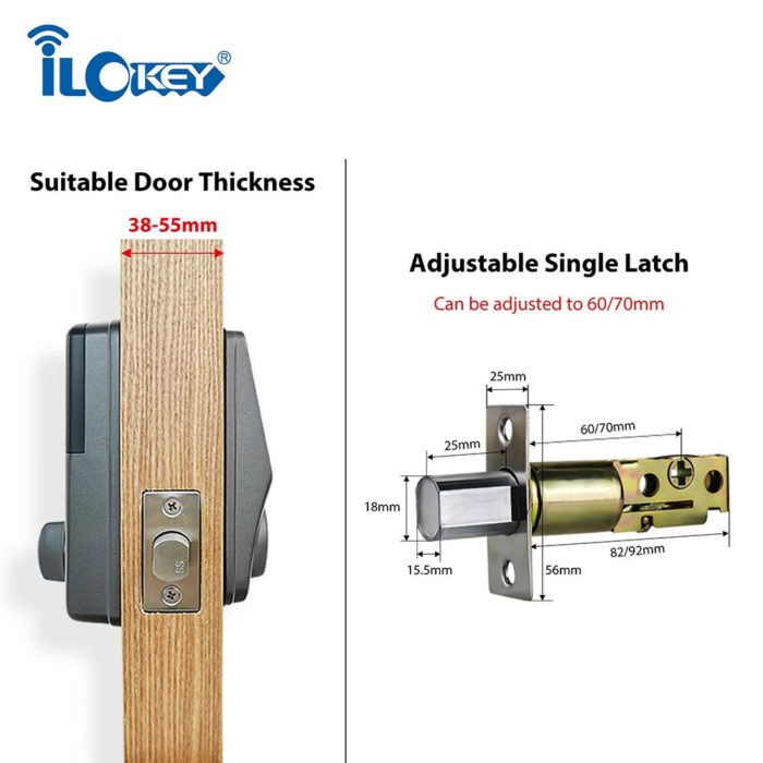 Wifi control tuya smart electronic deadbolt lock - Image 5