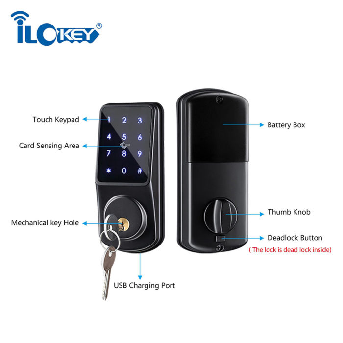 Wifi control tuya smart electronic deadbolt lock - Image 2