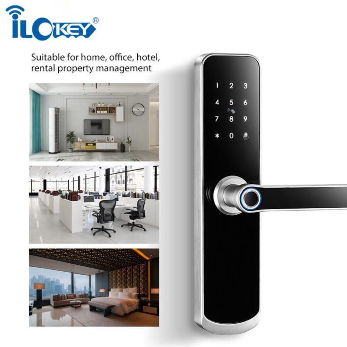 Tuya APP Wifi Electronic door lock with Euro mortise - Image 4