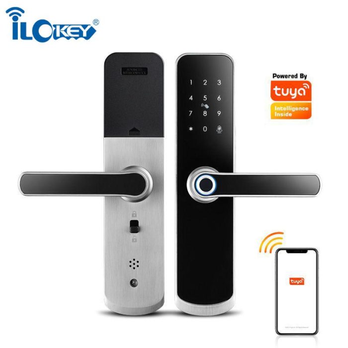 Tuya APP Wifi Electronic door lock with Euro mortise - Image 6