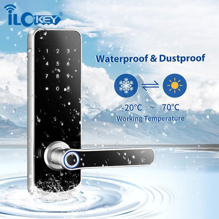 Fingerprint Handle Smart Digital Door Lock With TTlock APP - Image 2