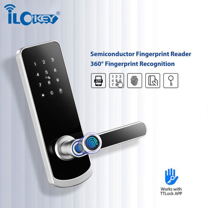 Fingerprint Handle Smart Digital Door Lock With TTlock APP - Image 6