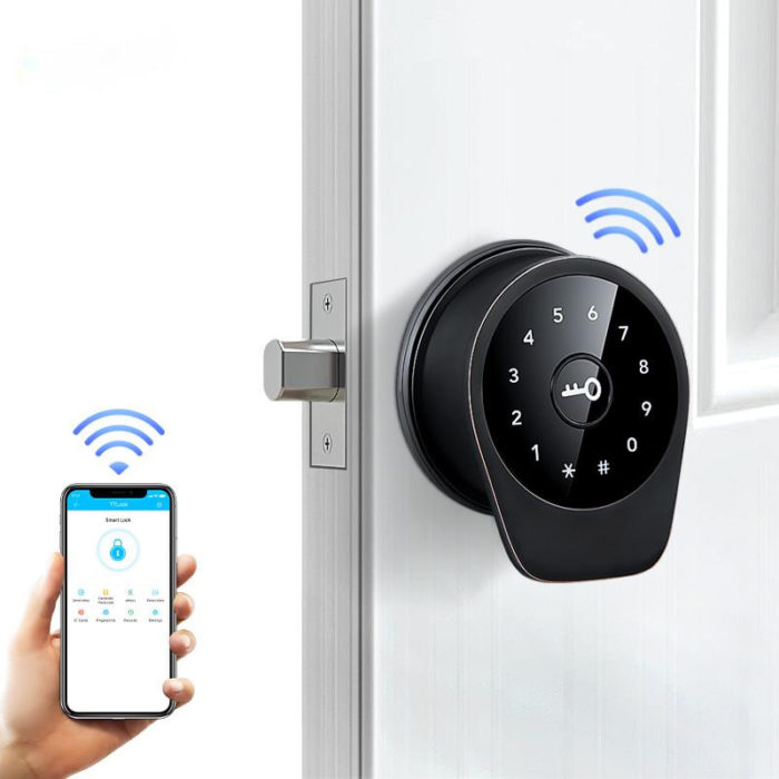 BLE APP Deadbolt Wifi Electronic Digital Door Lock without Handle