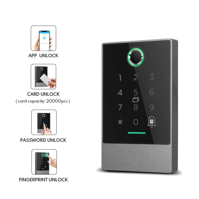 BLE Smart Aaccess Control Card Reader with Fingerprint Scanner - Image 2
