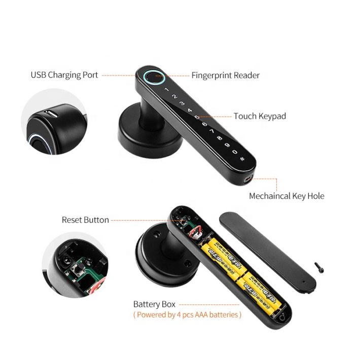 TTlock App Smart lock fingerprint handle lock - Image 6