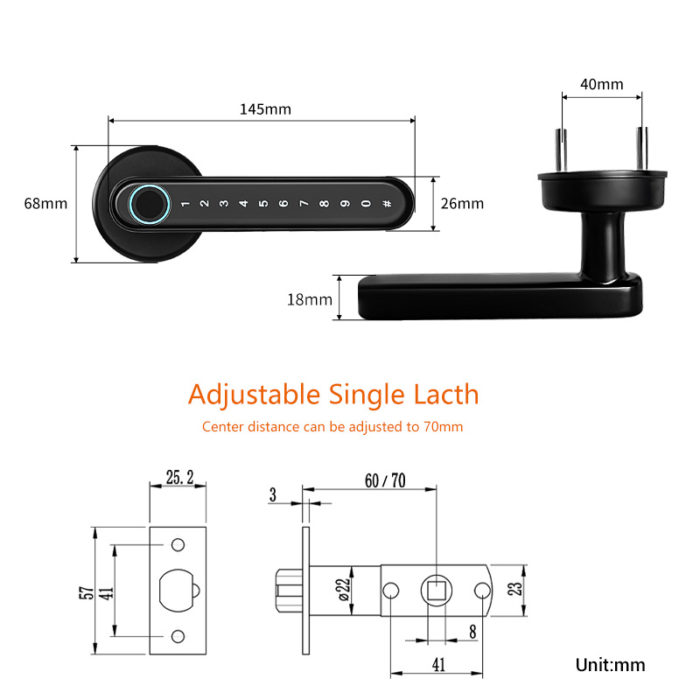 TTlock App Smart lock fingerprint handle lock - Image 7