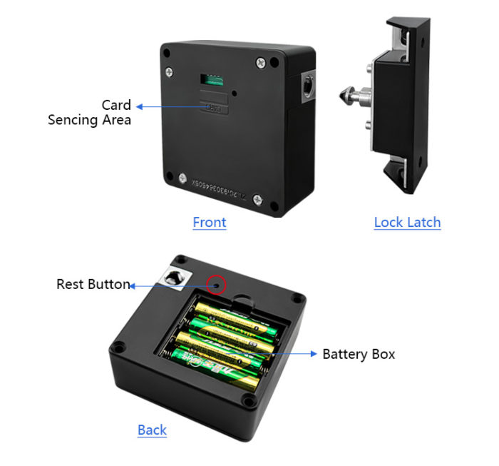 Smart Cabinet Door Lock Keyless Invisible Electronic Lock IC Card