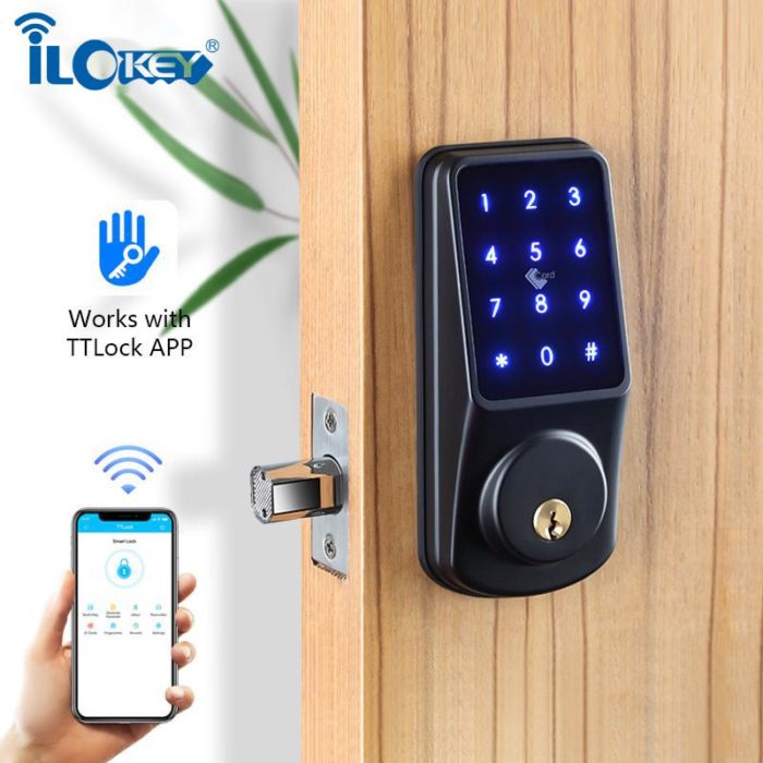 TTlock APP Access Smart deadbot with Alexa Google Home for front door