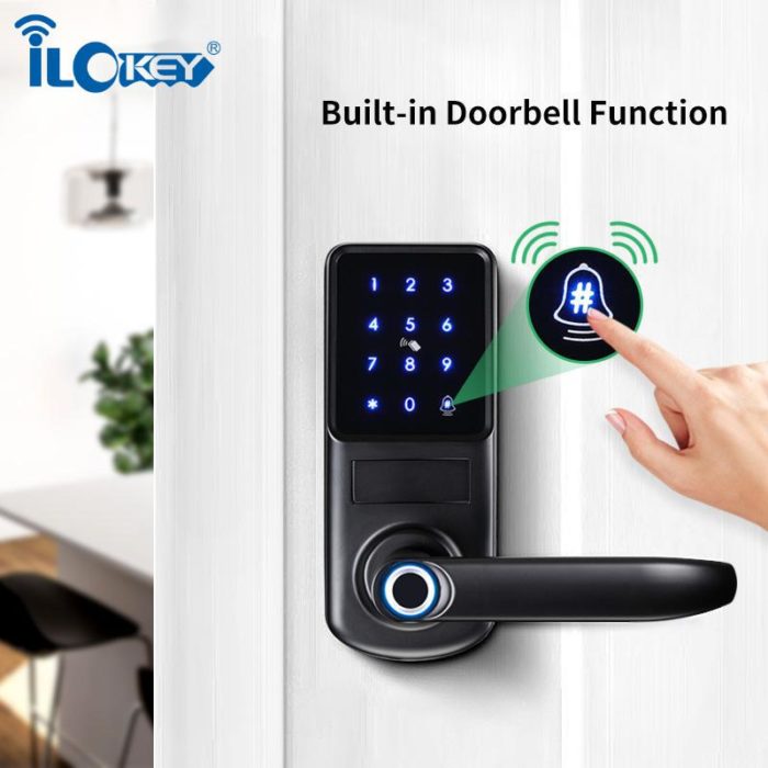 WiFi fingerprint Digital Door Locks works with Mobile App Unlocking - Image 7