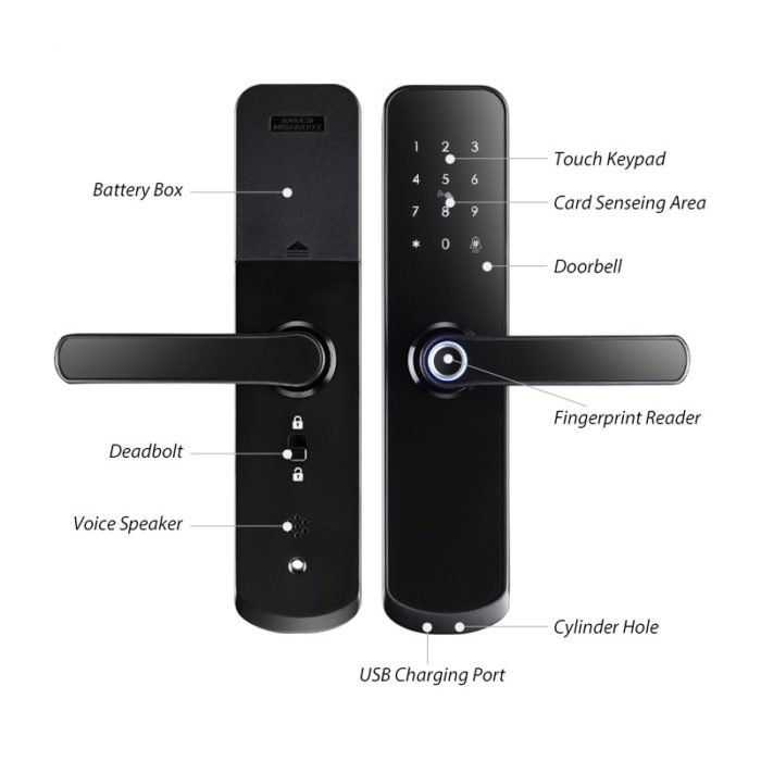 Mobile App Smart Electronic Door Lock With Google Home And Alex - Image 4