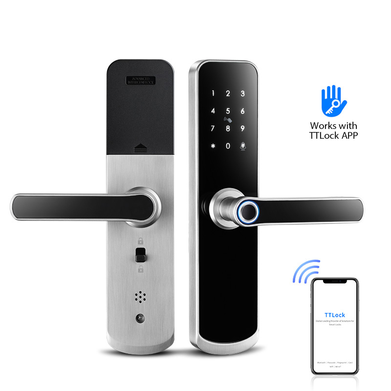 Fingerprint Door Lock Electronic Smart Fingerprint Lock Entry Card DHL 