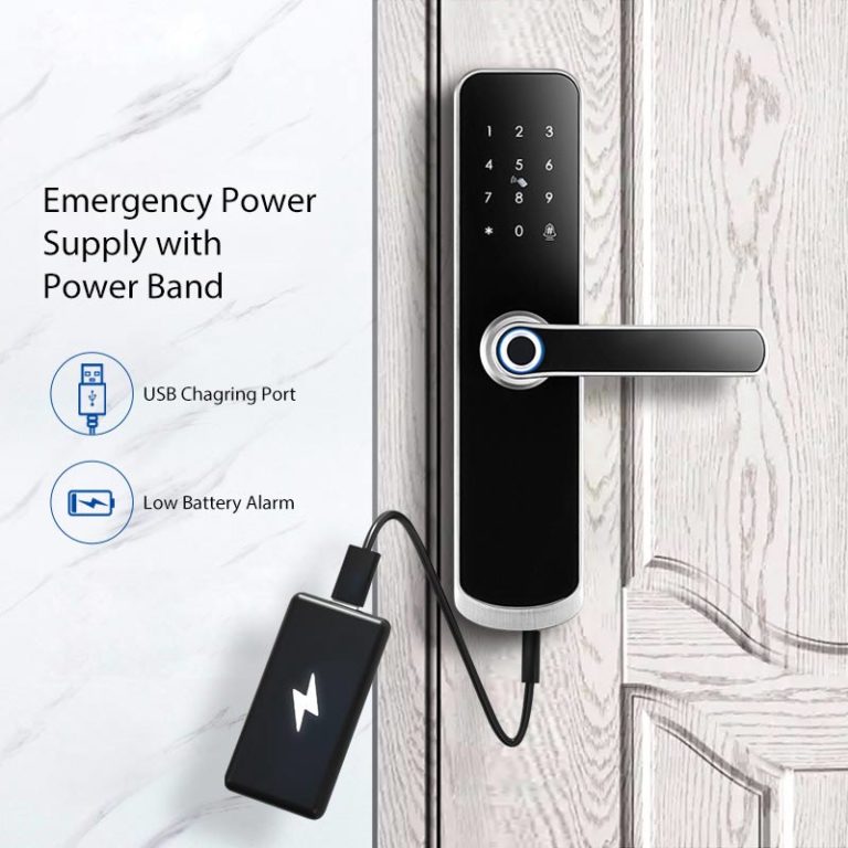Mobile App Smart Electronic Door Lock With Google Home And Alex