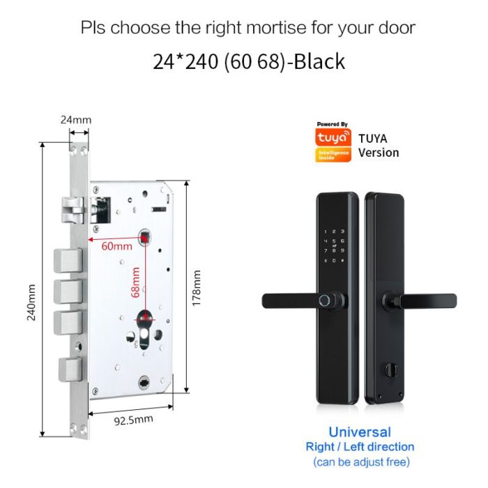 Tuya Smart Fingerprint Door Lock For Front Door - Image 3