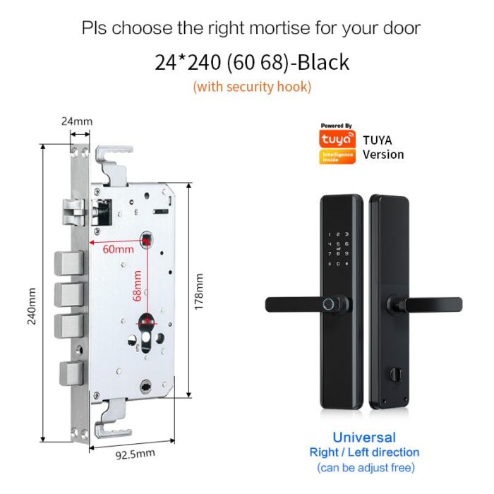 Tuya Smart Fingerprint Door Lock For Front Door - Image 5