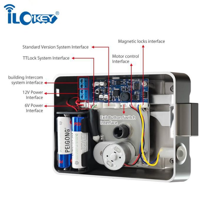 Tuya App Waterproof Smart Rim Lock For Outside Door - Image 6