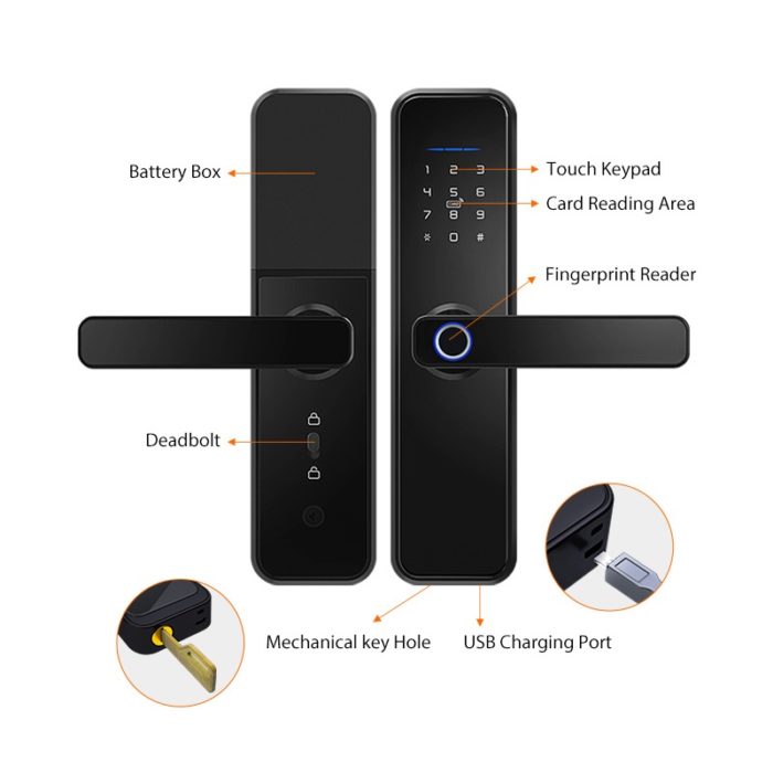 Amazon Best Selling X5 Smart Door Lock Complicated with Alex And Google Home - Image 6