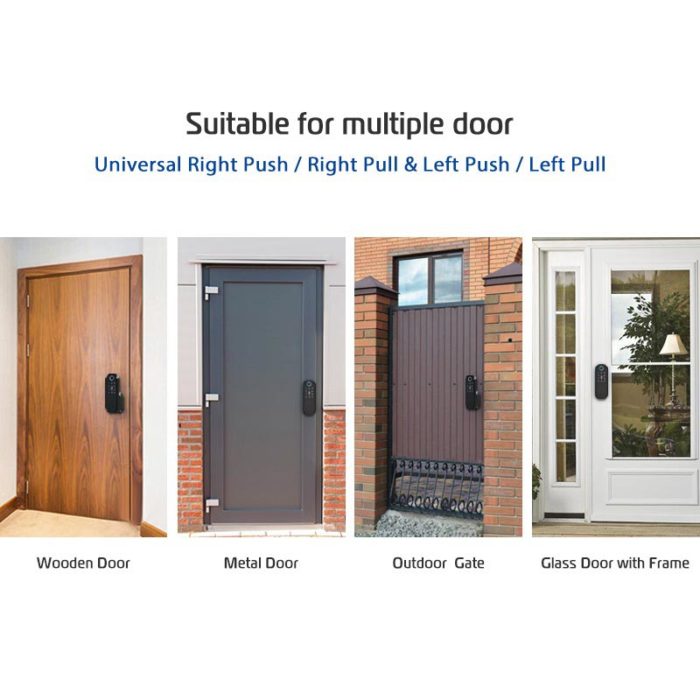 Smart Rim Lock For Steel Door With Google Home and Alex - Image 7