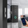 Tuya Smart Glass Door Lock For Office - Image 3
