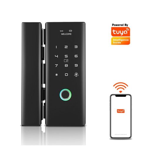 Tuya Smart Glass Door Lock For Office