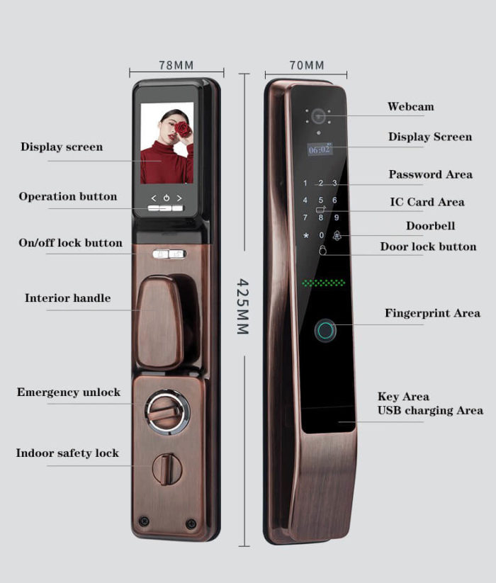 Wifi Door Lock With Camera Leading Smart Lock Company in China
