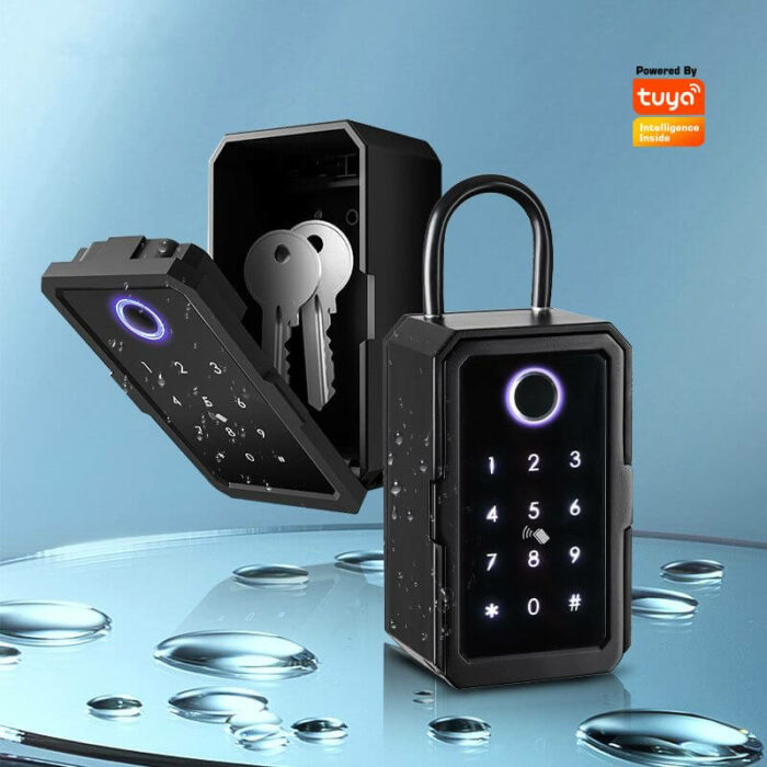 iLockey Smart Key Box Wall Mounted Portable Lock Box For AirBNB and Short Rent house