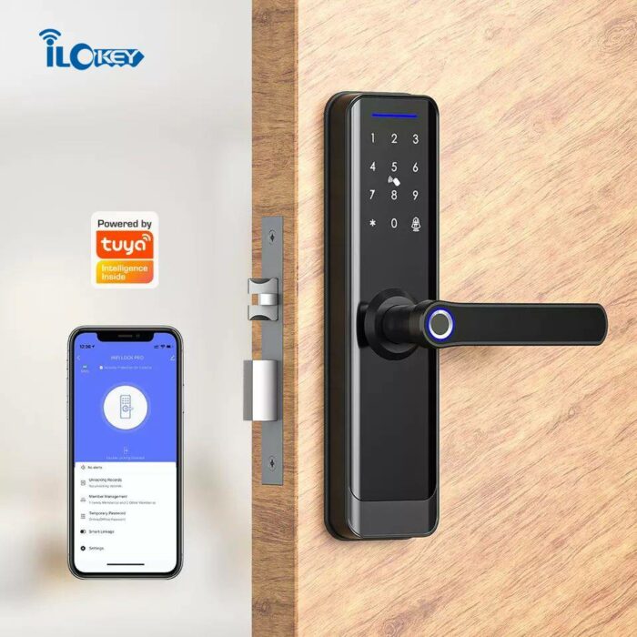iLockey Tuya APP Wifi Lock Digital Fingerprint Smart Door Lock