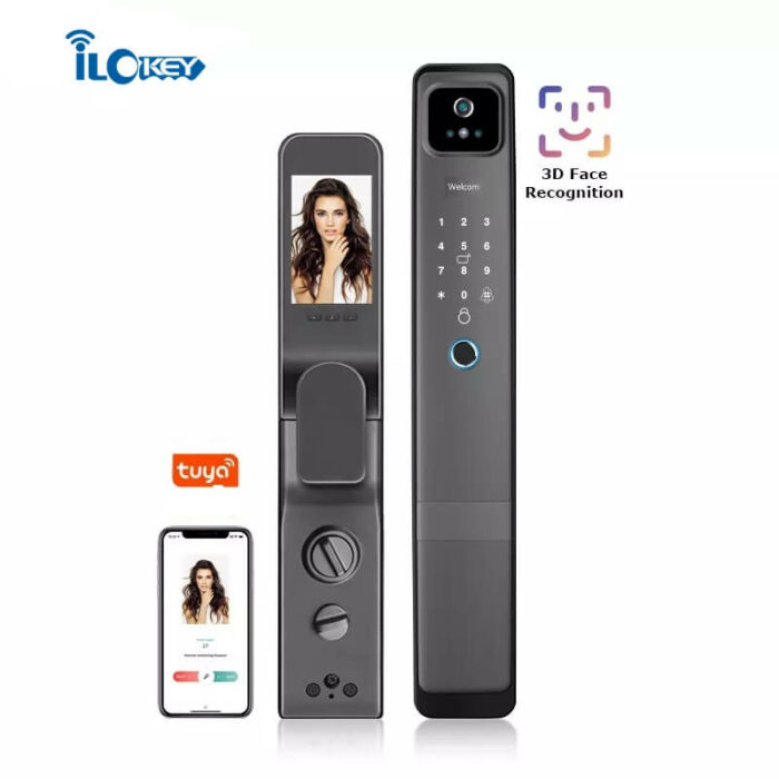 Tuya Wifi Face Recognition Door Lock With Camera