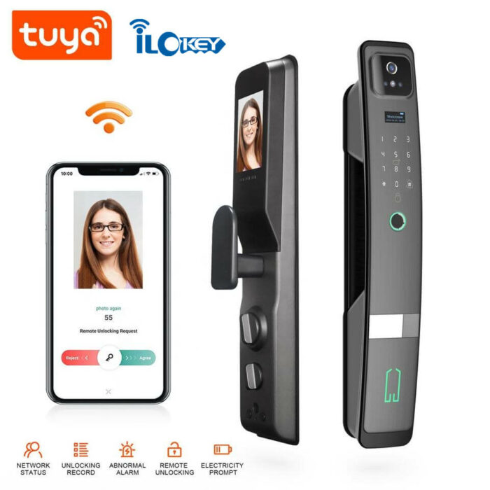 Tuya Wifi Face Recognition Door Lock With Camera - Image 3